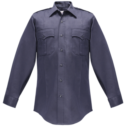 Duro Poplin Long Sleeve Shirt w/ Sewn-In Creases